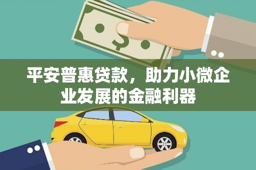 延寿平安普惠贷款，助力小微企业发展的金融利器